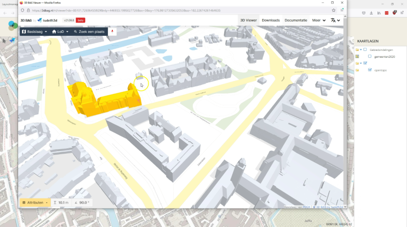 3DBAG in Tailormap